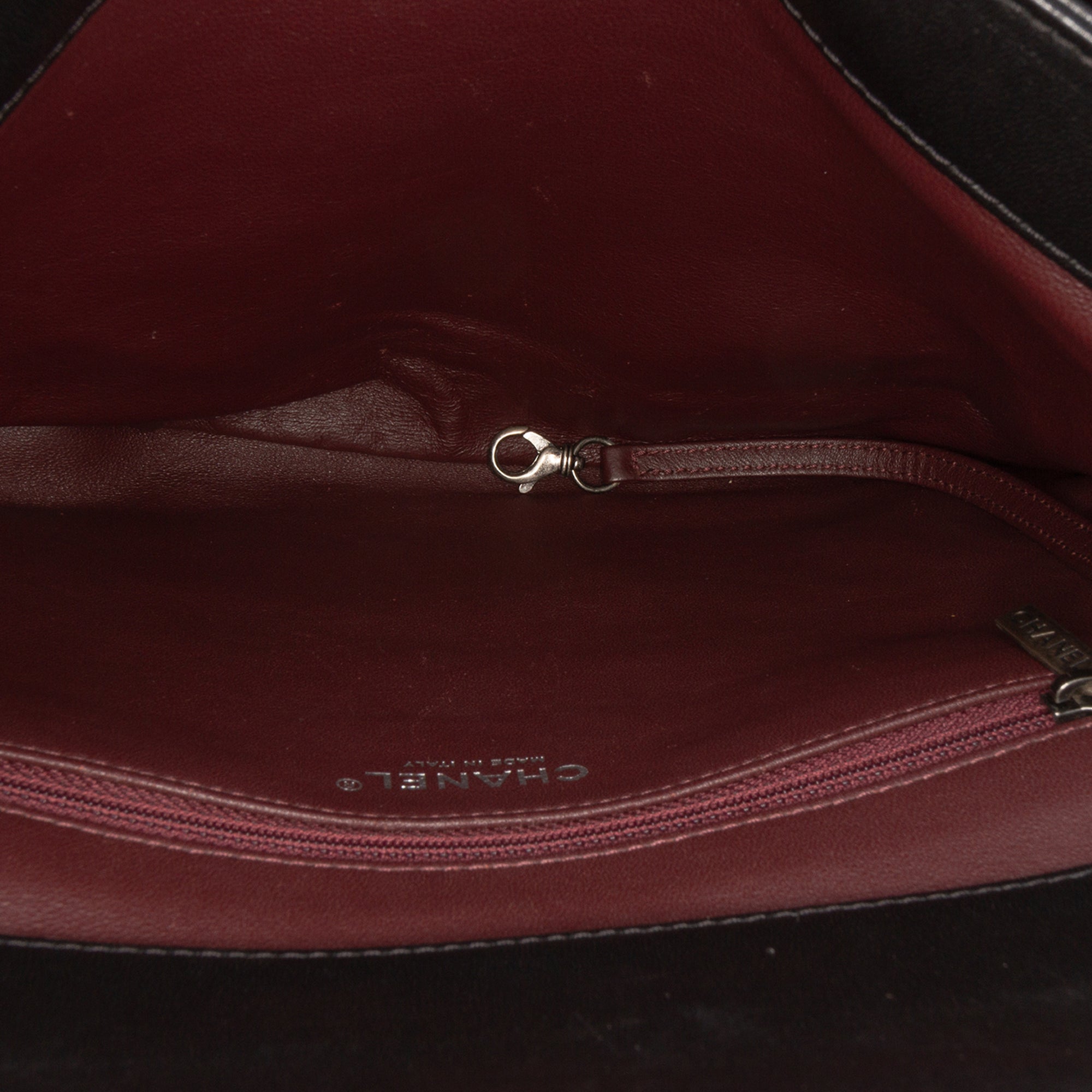 Large Lambskin Trendy CC Top Handle Bag