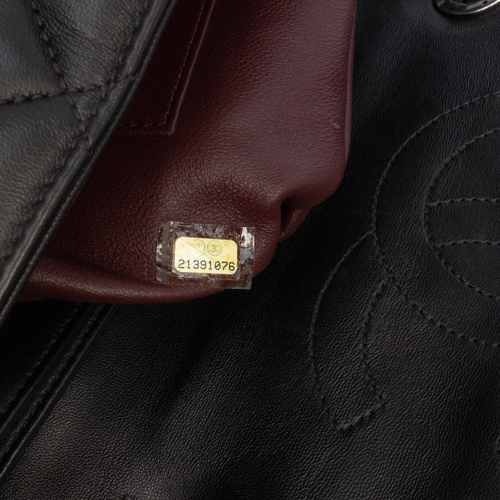 Large Lambskin Trendy CC Top Handle Bag