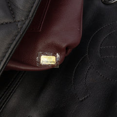 Large Lambskin Trendy CC Top Handle Bag