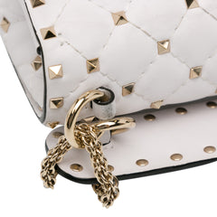 Rockstud Spike VLTN Leather Satchel