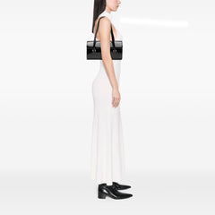 House Check Embossed Patent Shoulder Bag