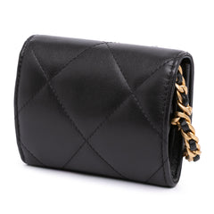 Lambskin 19 Flap Coin Purse With Chain