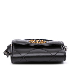 Lambskin 19 Flap Coin Purse With Chain