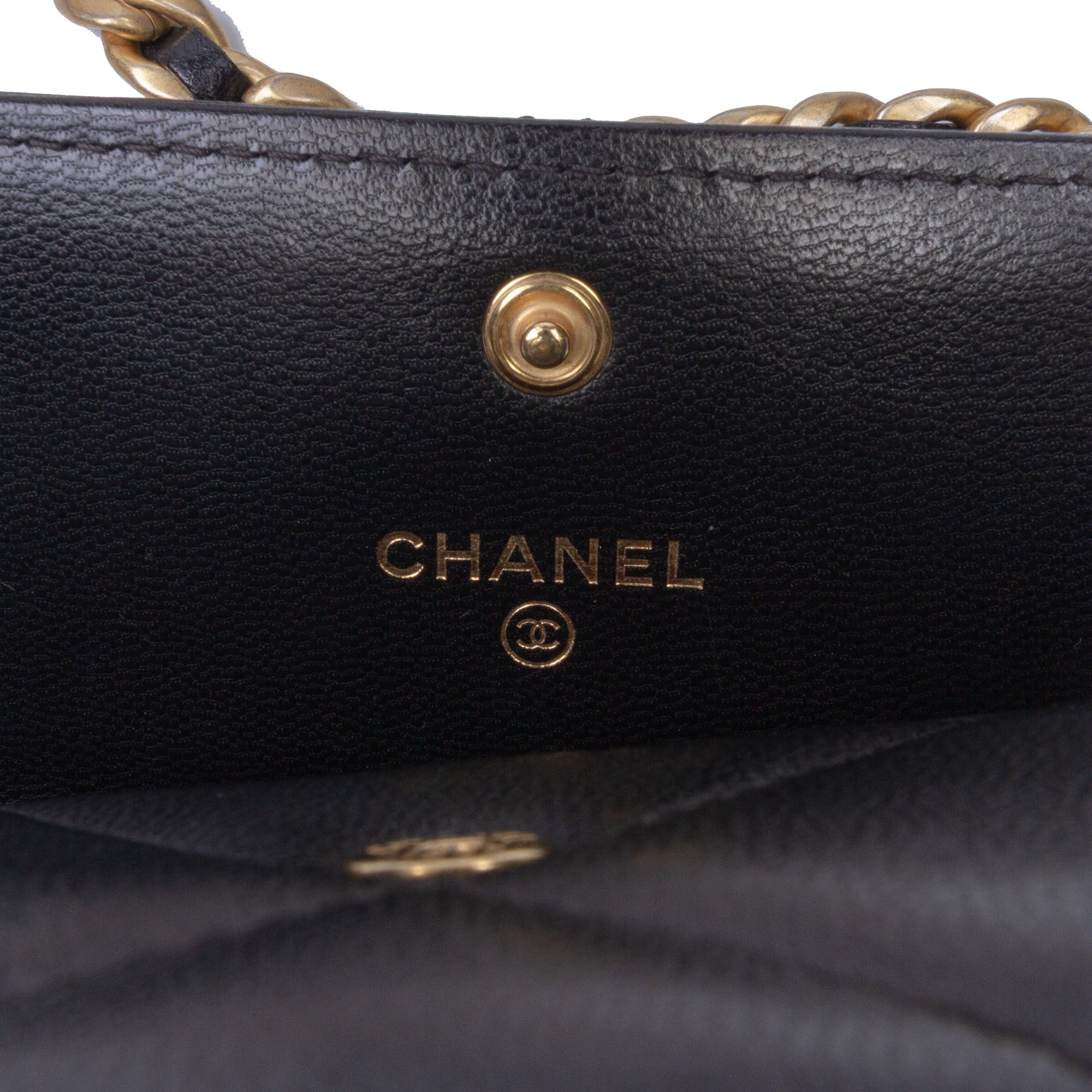Lambskin 19 Flap Coin Purse With Chain