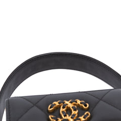 Lambskin 19 Flap Coin Purse With Chain