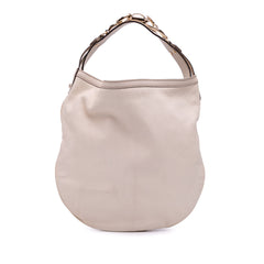 Leather Horsebit Hobo Bag