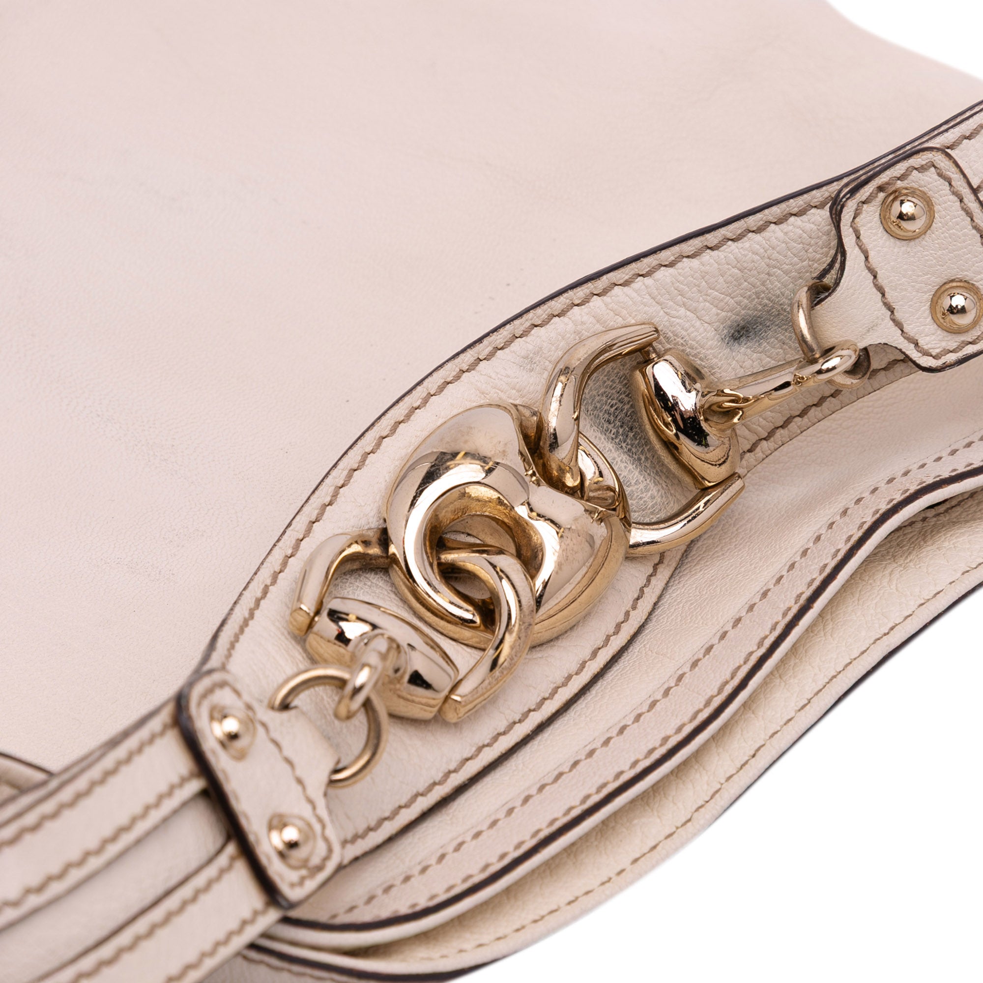 Leather Horsebit Hobo Bag