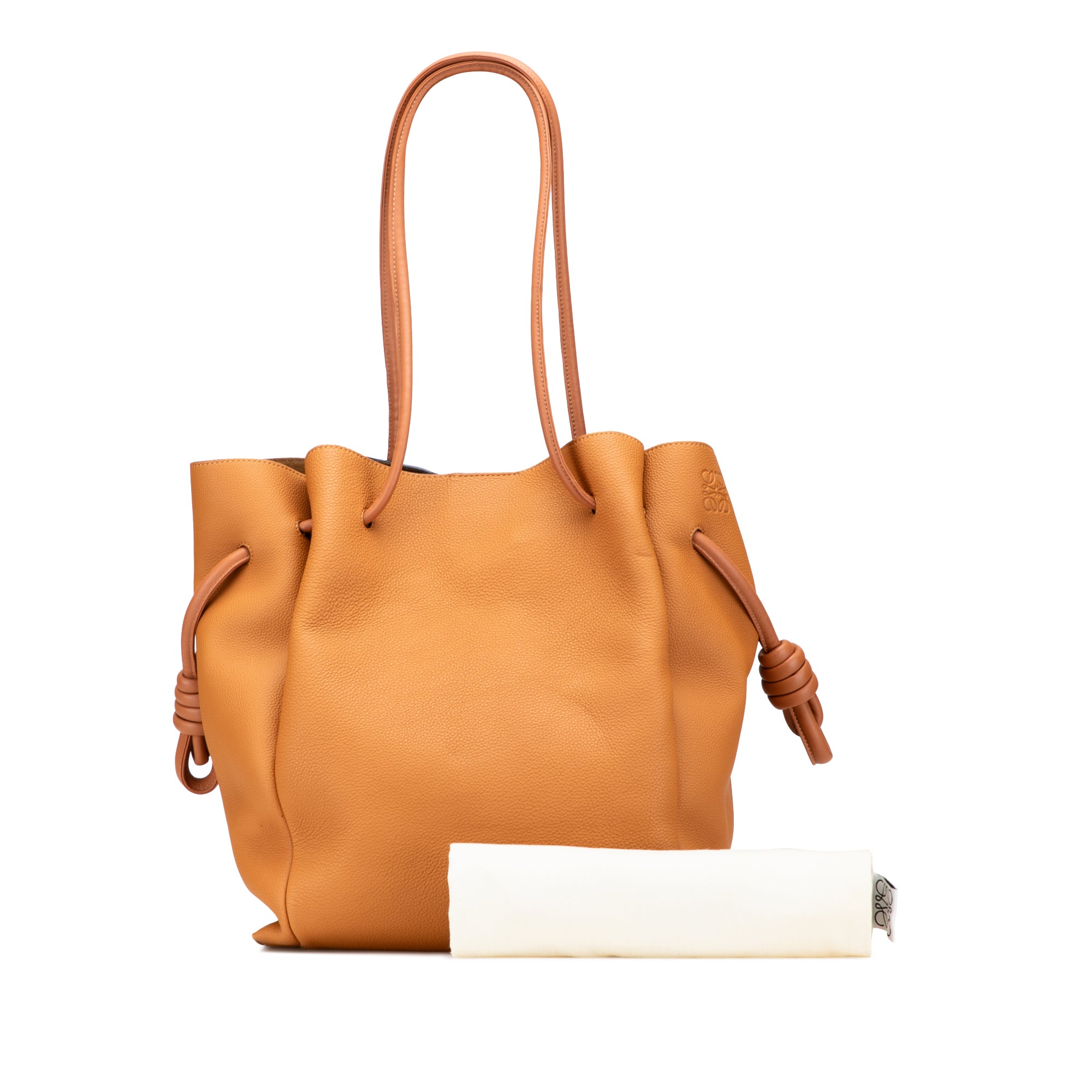 Medium Leather Flamenco Knot Tote