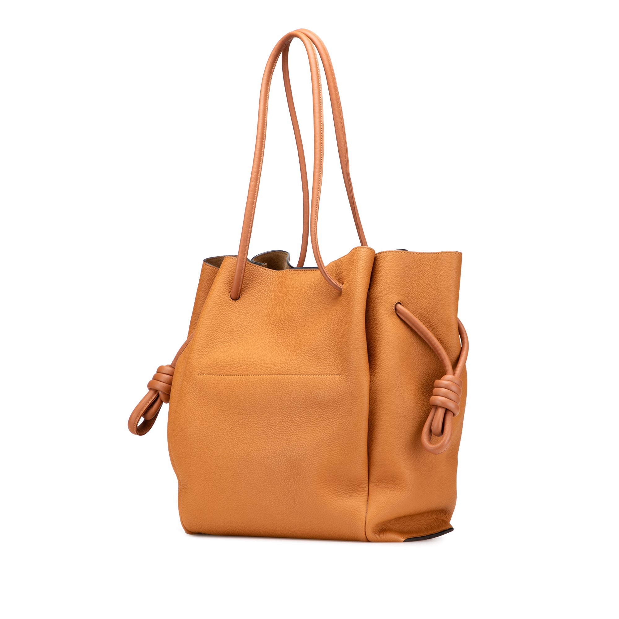 Medium Leather Flamenco Knot Tote