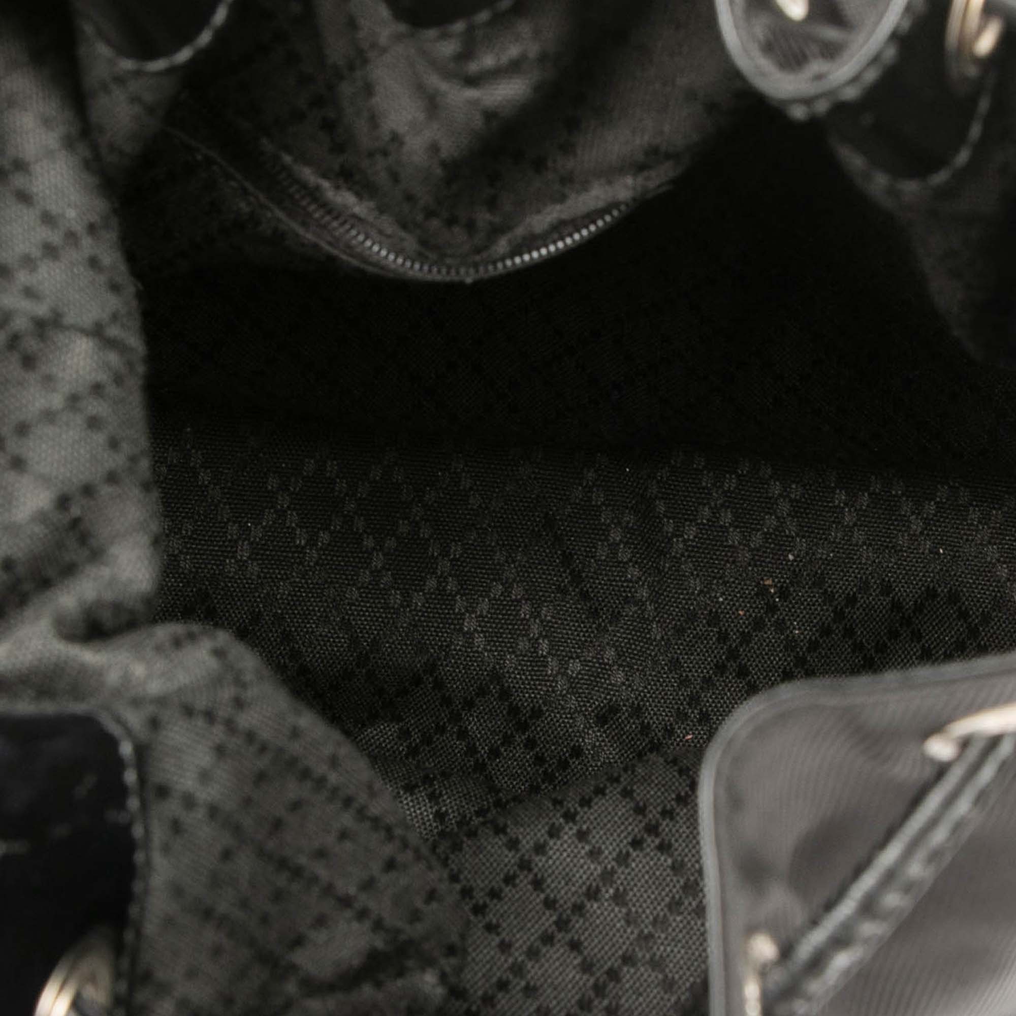 Nylon Bamboo Bucket Bag