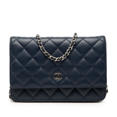 CC Quilted Lambskin Wallet On Chain