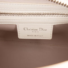 Medium Bicolor Lambskin Macrocannage Stitched Lady Dior
