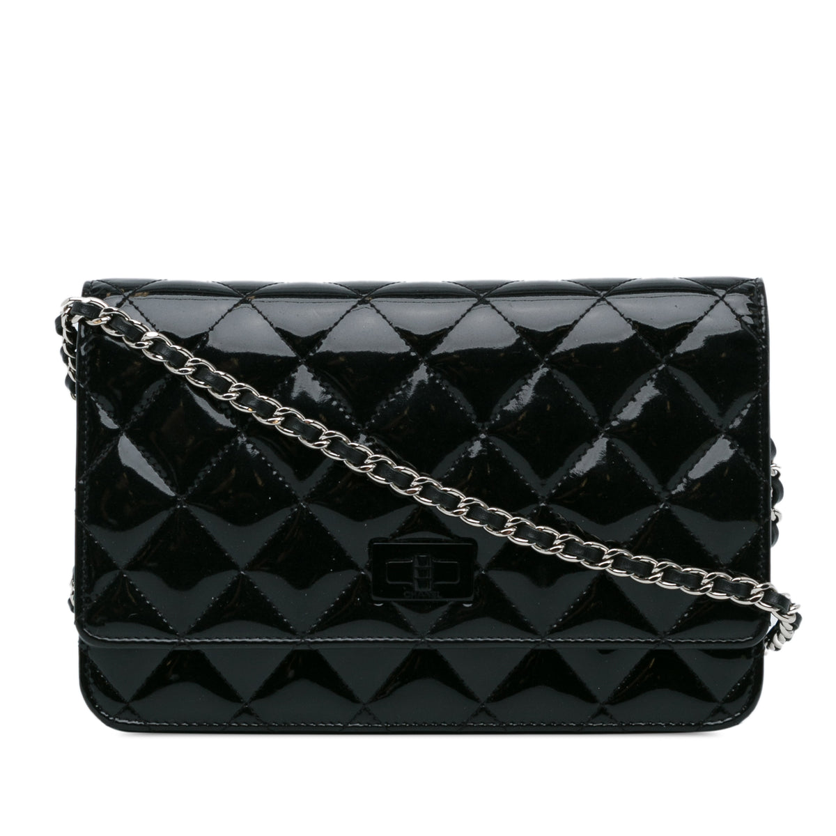 Quilted Patent Reissue 2.55 Wallet on Chain