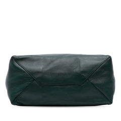 Lambskin Horizontal Zipper Gusset Cabas Tote