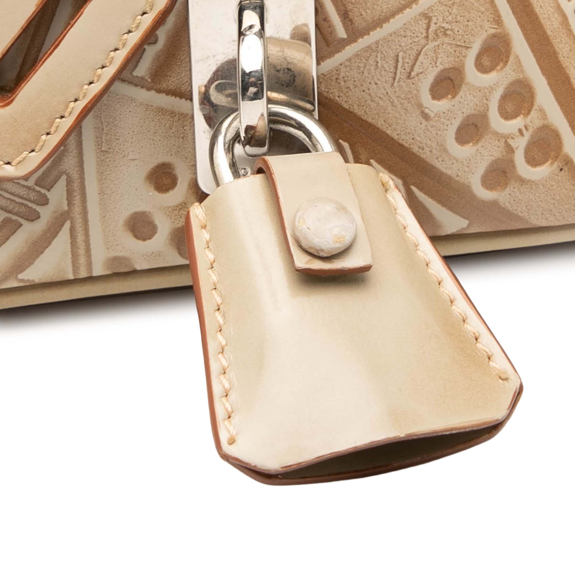 Embossed Leather Handbag