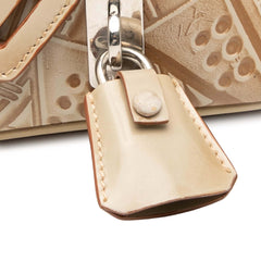 Embossed Leather Handbag