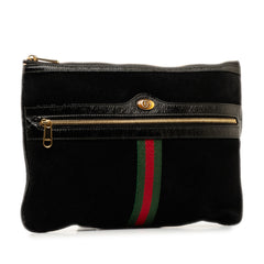 Ophidia Suede Clutch Bag_1