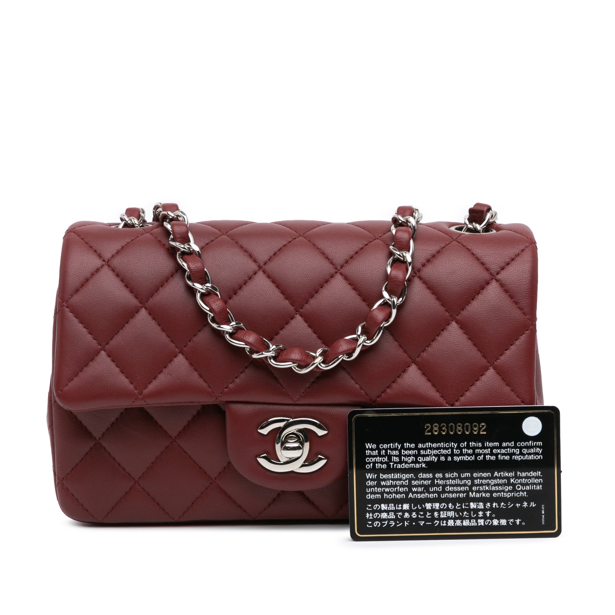 Mini Rectangular Classic Lambskin Single Flap