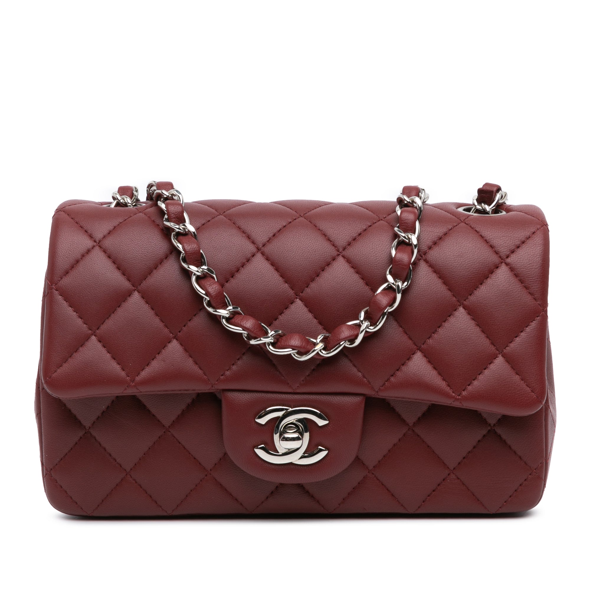 Mini Rectangular Classic Lambskin Single Flap