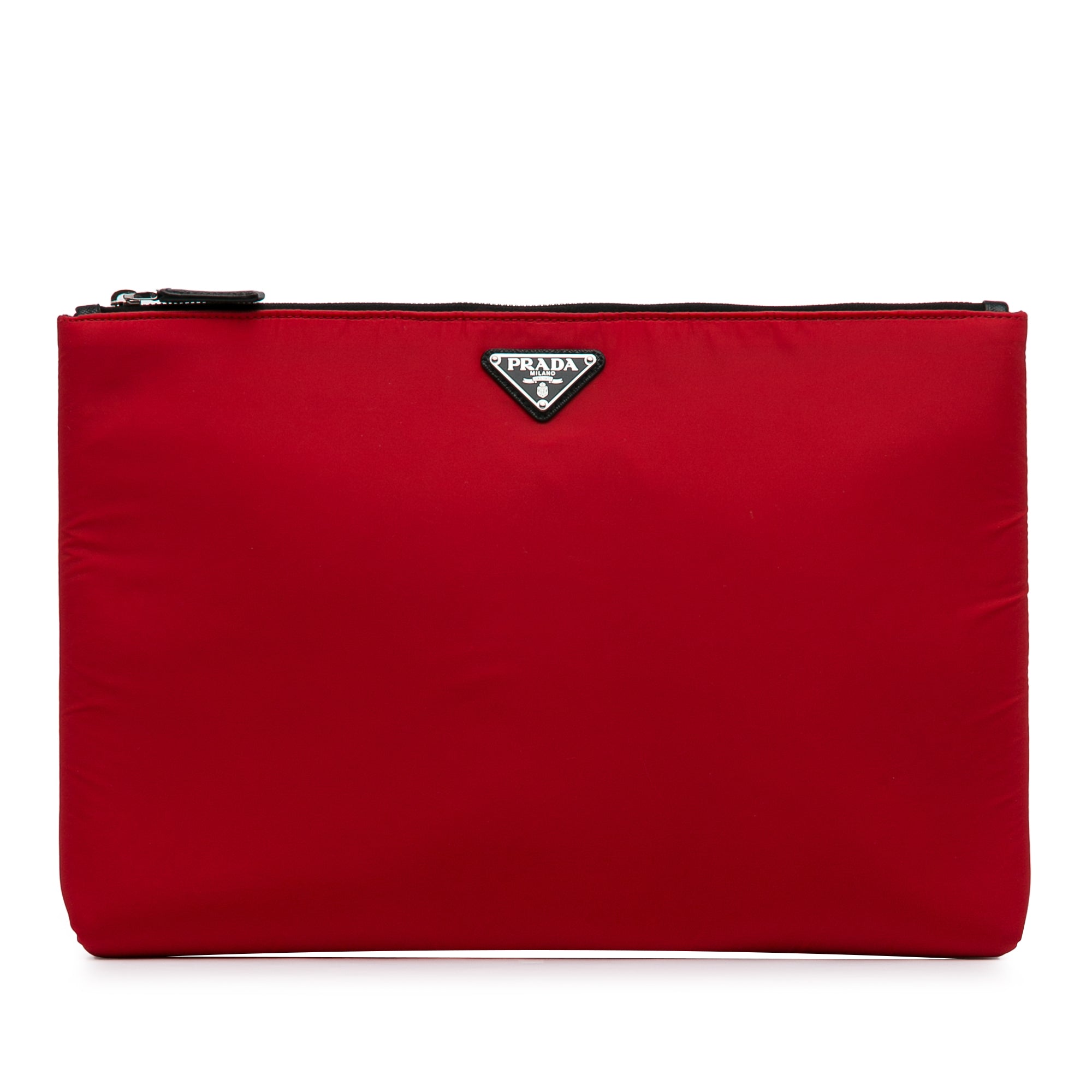 Tessuto Soft Zip Clutch