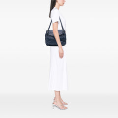 Nappa Gaufre Buckle Strap Shoulder Bag