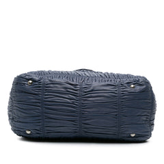 Nappa Gaufre Buckle Strap Shoulder Bag