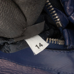 Nappa Gaufre Buckle Strap Shoulder Bag