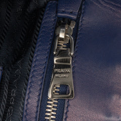 Nappa Gaufre Buckle Strap Shoulder Bag