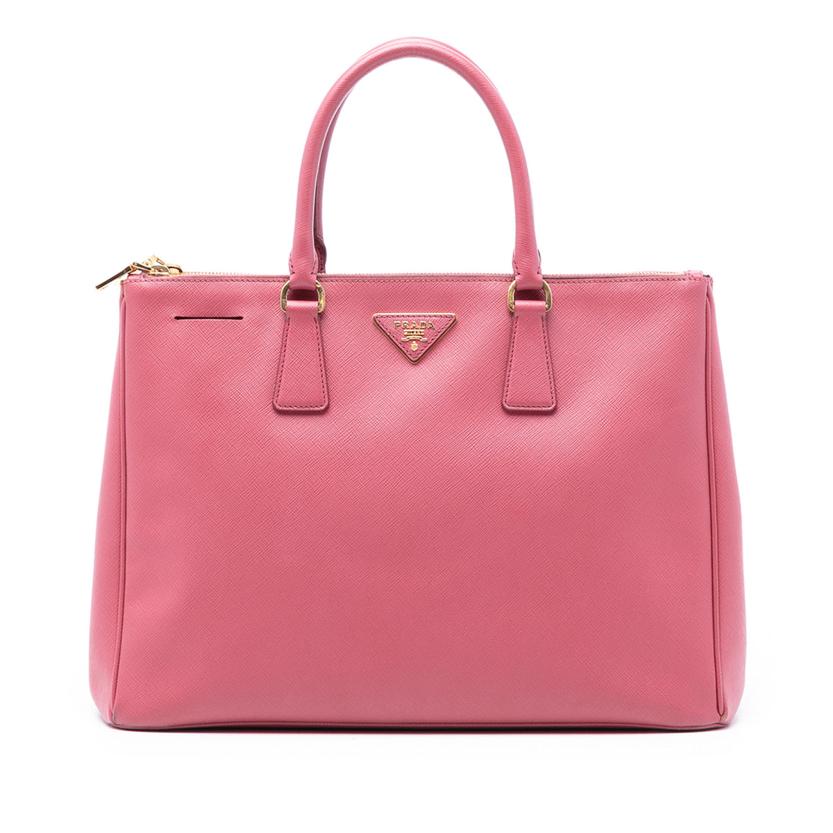 Medium Saffiano Lux Galleria Double Zip Tote