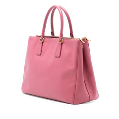 Medium Saffiano Lux Galleria Double Zip Tote