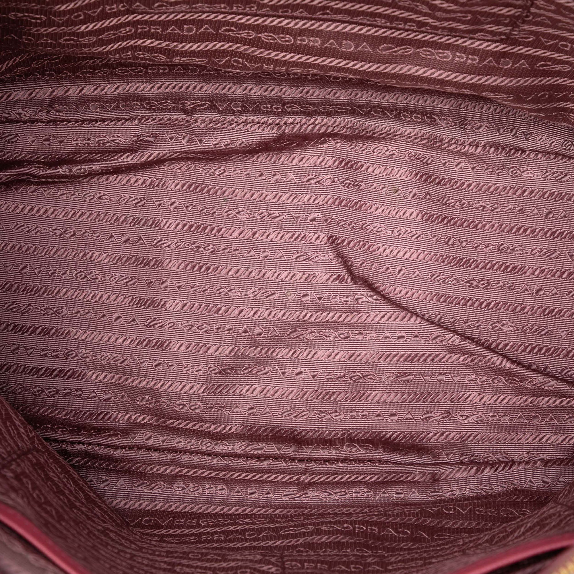 Medium Saffiano Lux Galleria Double Zip Tote