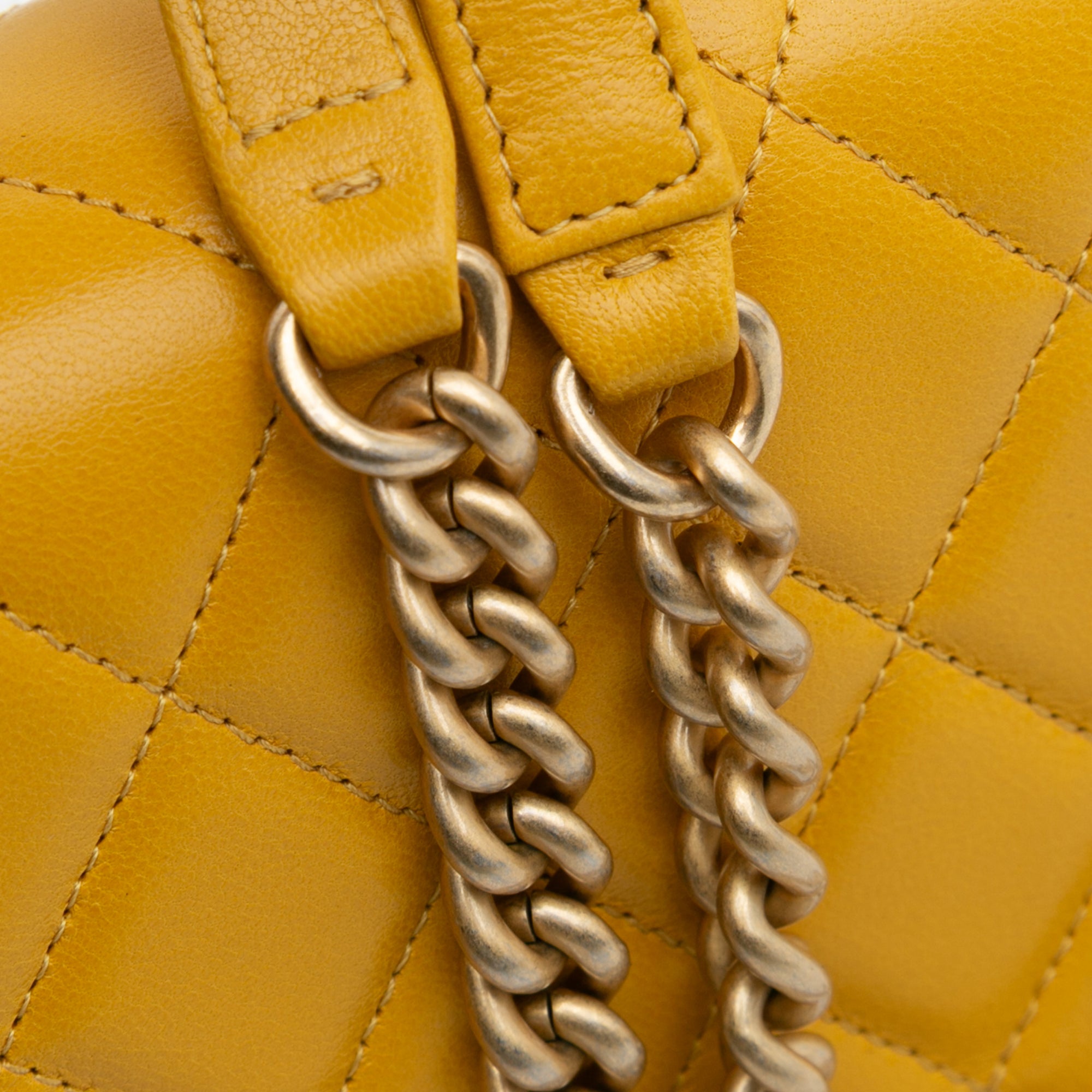 Quilted Lambskin Boy Wallet On Chain
