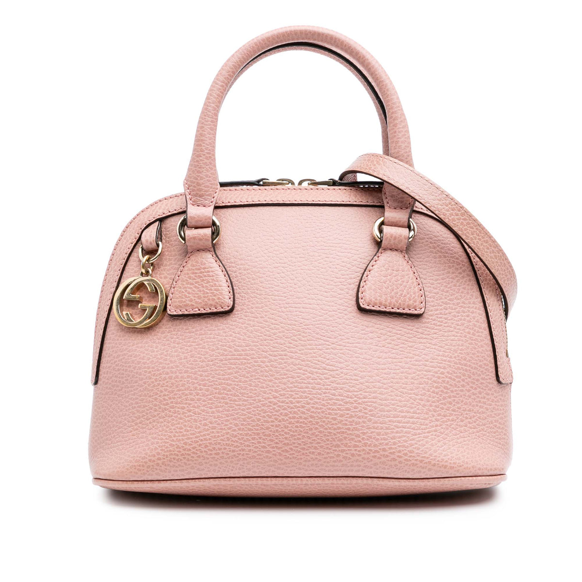 Mini Leather GG Charm Dome Satchel