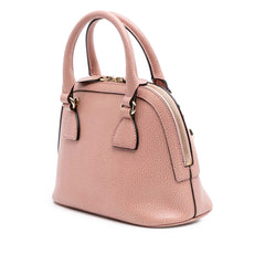 Mini Leather GG Charm Dome Satchel
