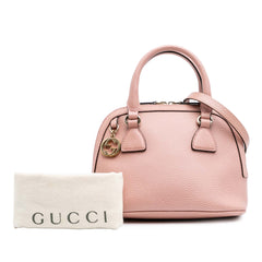Mini Leather GG Charm Dome Satchel