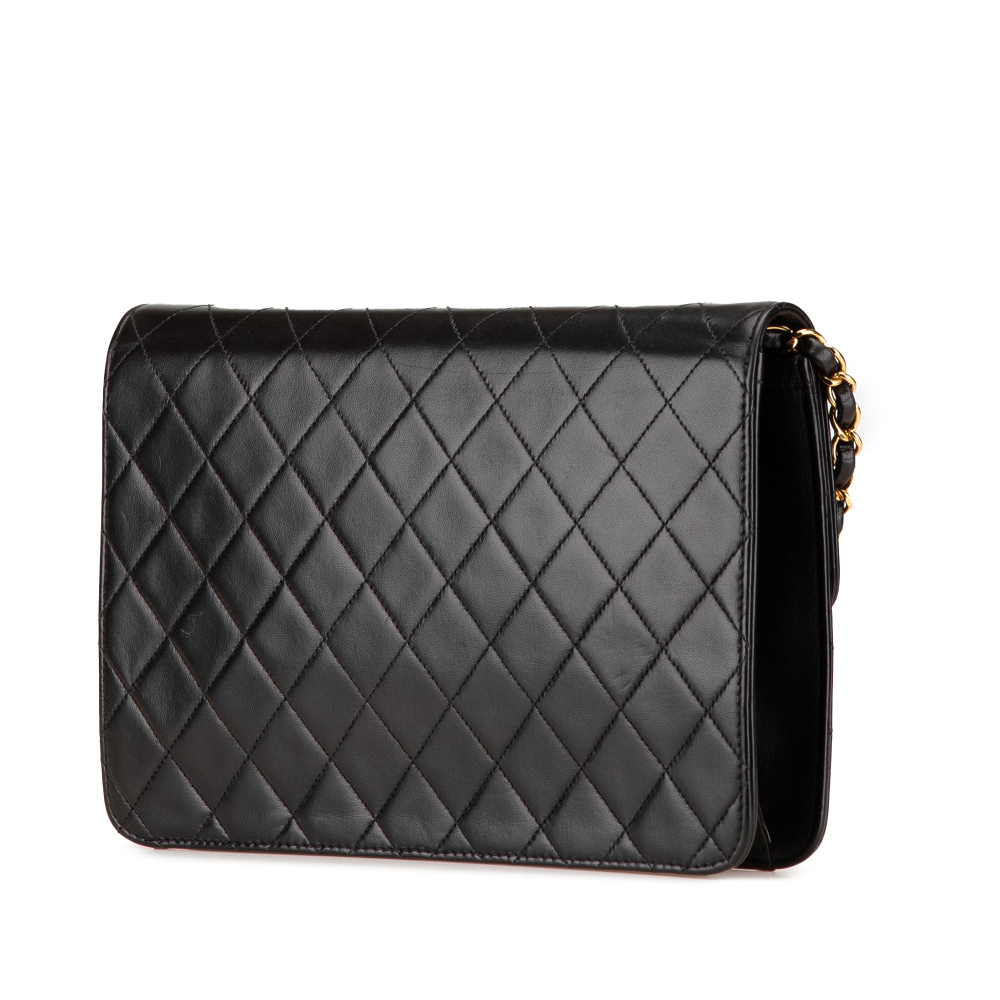 CC Quilted Lambskin Single Flap