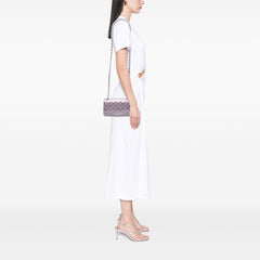 Mini Rectangular Classic Iridescent Calfskin Single Flap