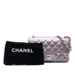 Mini Rectangular Classic Iridescent Calfskin Single Flap