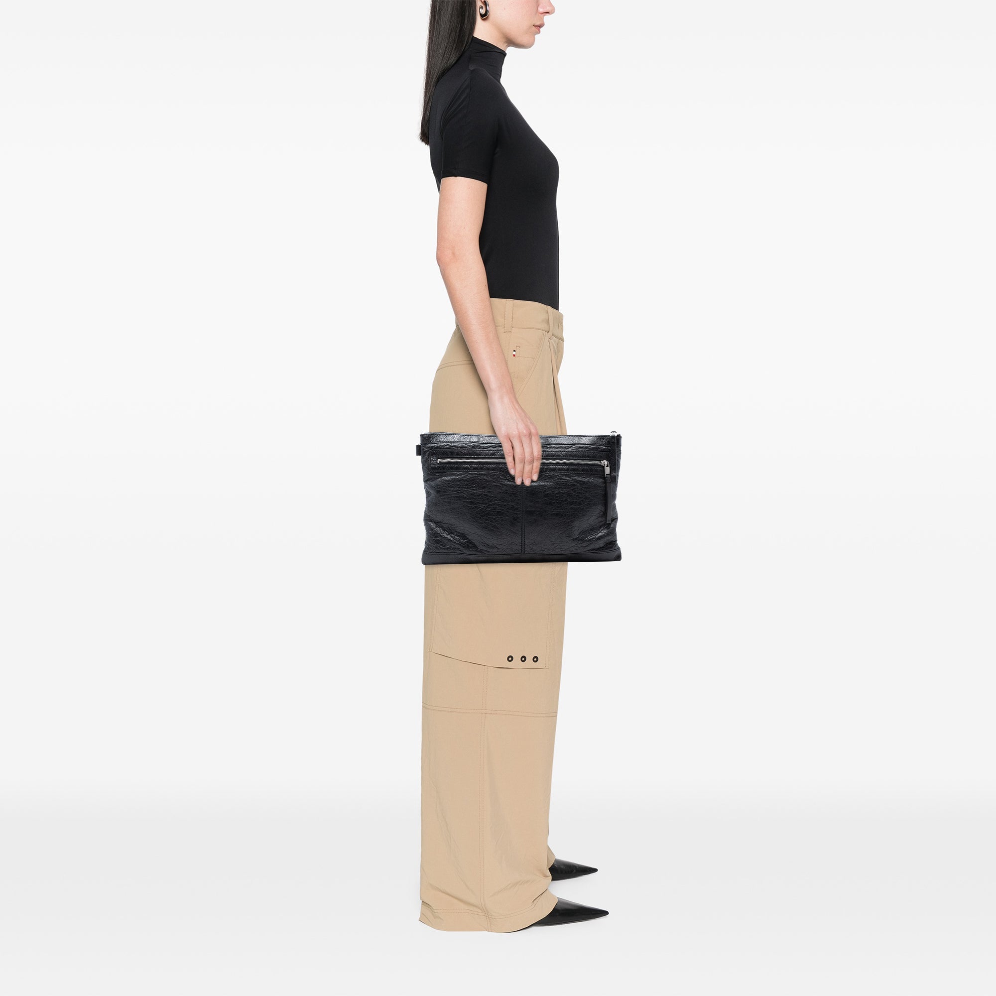 Lambskin Motocross Classic Clip L Clutch