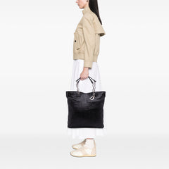 Large Woven Lambskin Lady Dior Soft Shopping Tote