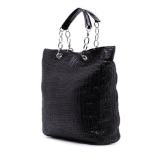 Large Woven Lambskin Lady Dior Soft Shopping Tote