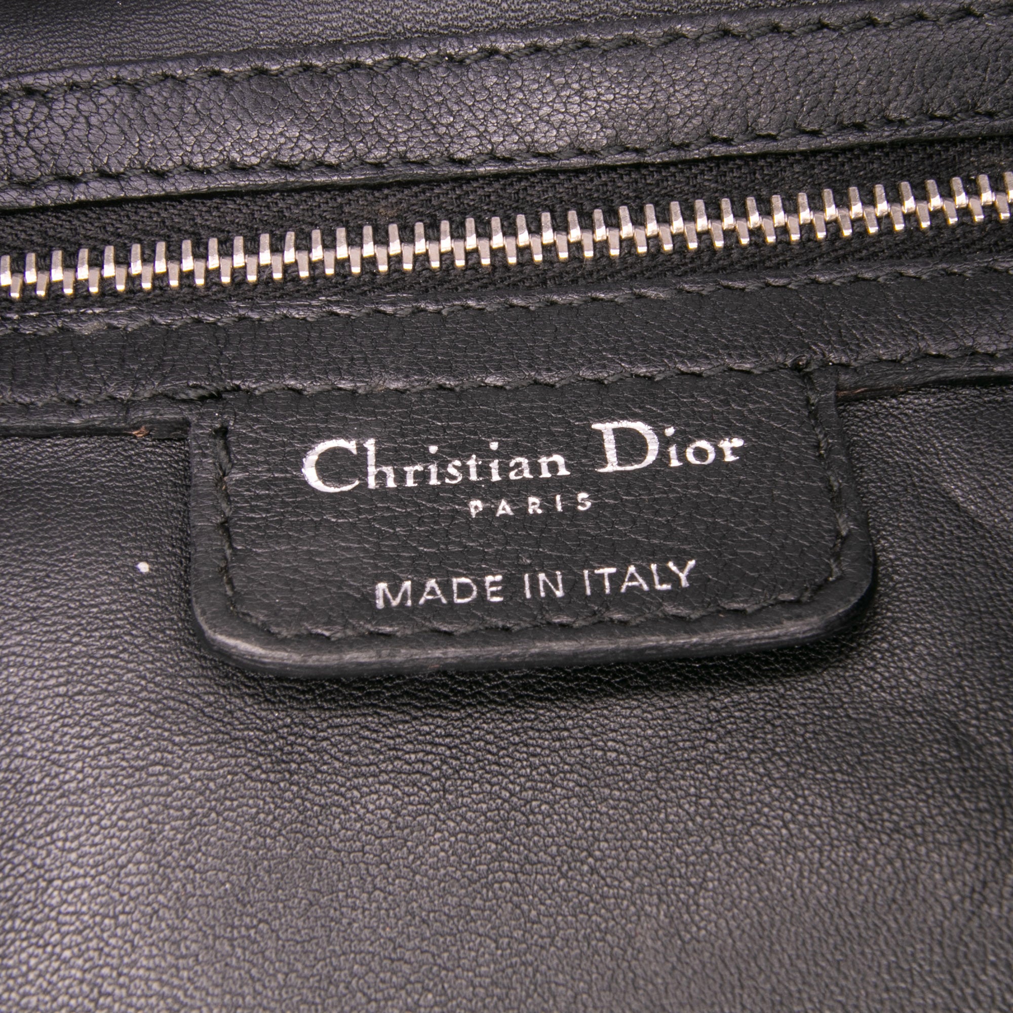 Large Woven Lambskin Lady Dior Soft Shopping Tote