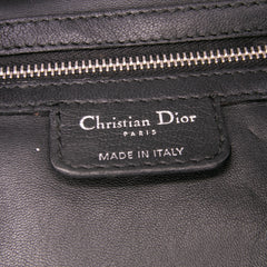 Large Woven Lambskin Lady Dior Soft Shopping Tote