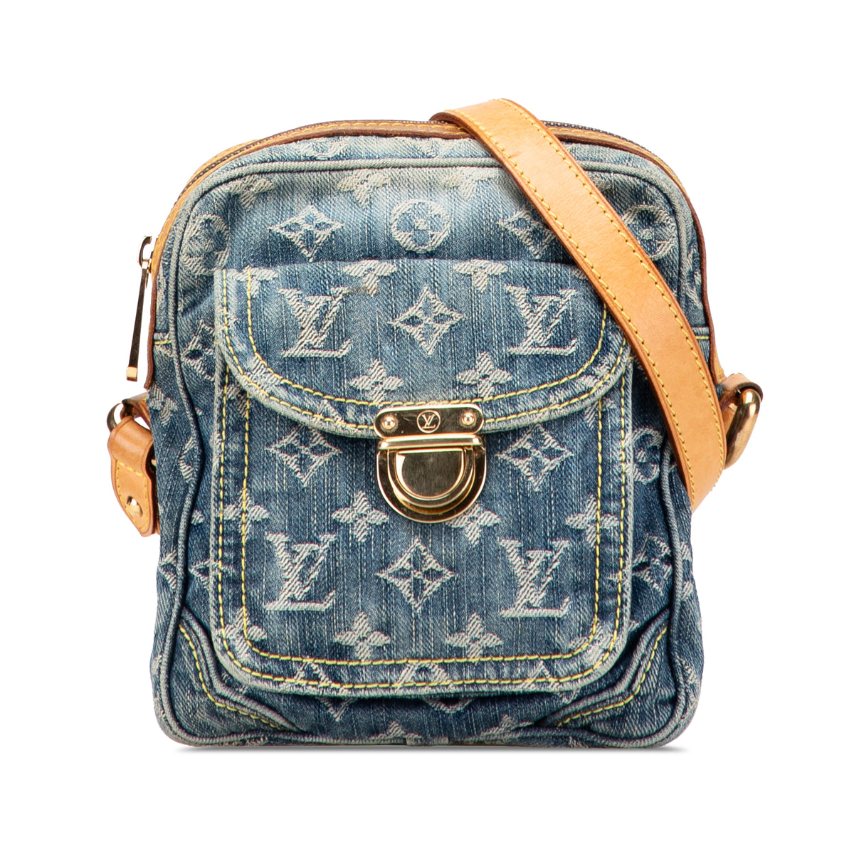 Monogram Denim Camera Bag