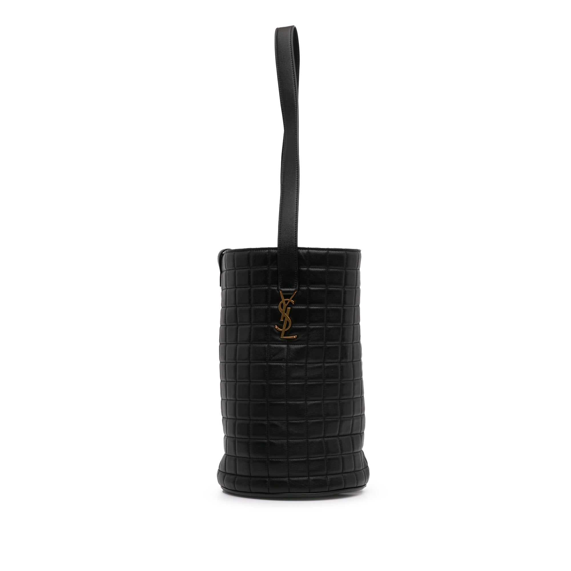 Medium Lambskin Cecile Bucket Bag