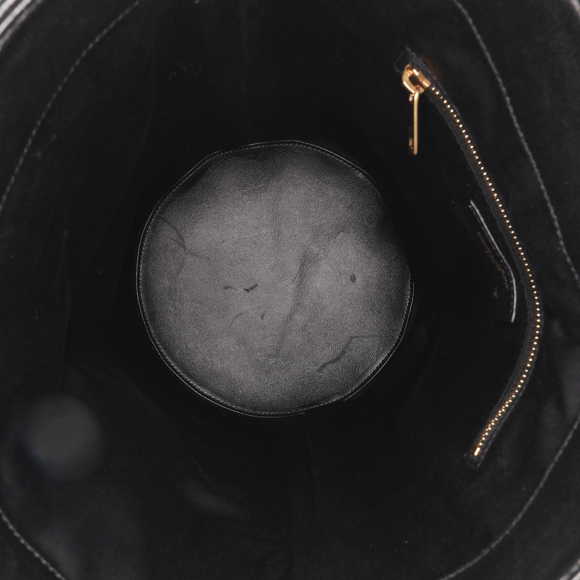 Medium Lambskin Cecile Bucket Bag