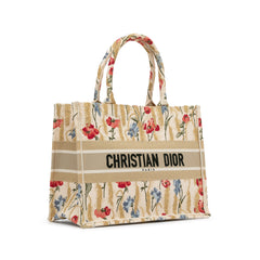 Medium Embroidered Hibiscus Book Tote_1