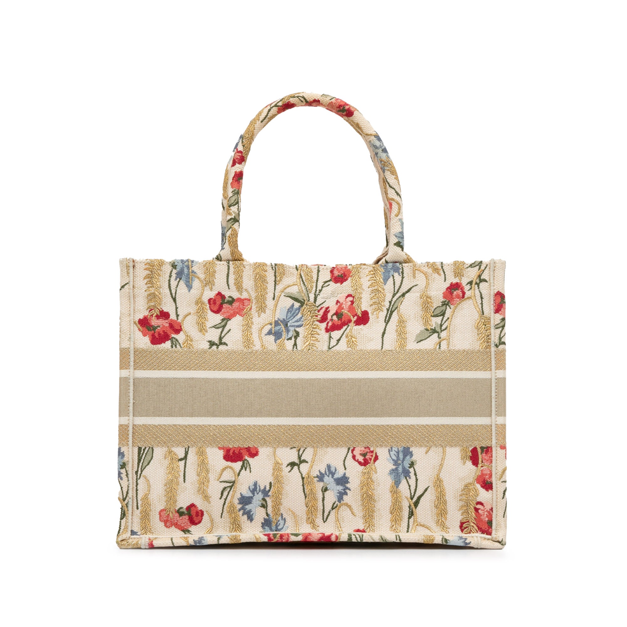 Medium Embroidered Hibiscus Book Tote_2