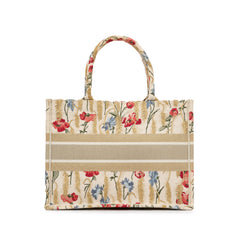 Medium Embroidered Hibiscus Book Tote_2