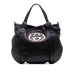 Medium Leather Britt Satchel